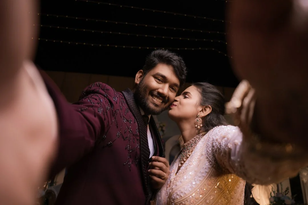 A couple sharing a moment during a celebration